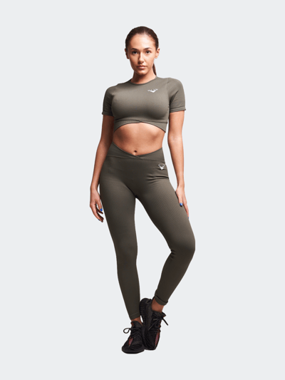 Twill Active Fina Recycled Rib Cris Cross Crop Top product