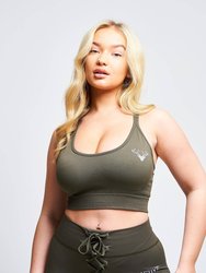Moire Recycled Strappy Sports Bra
