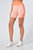 Recycled Colour Block Body Fit Cycling Shorts - Coral - coral