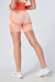Recycled Colour Block Body Fit Cycling Shorts - Coral