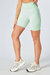 Recycled Colour Block Body Fit Cycling Shorts - Green - Green
