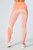 Recycled Colour Block Body Fit Legging - Coral