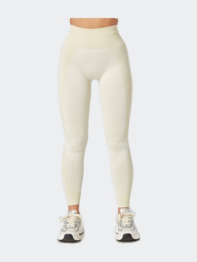 Twill Active Recycled Colour Block Body Fit Legging - Stone product