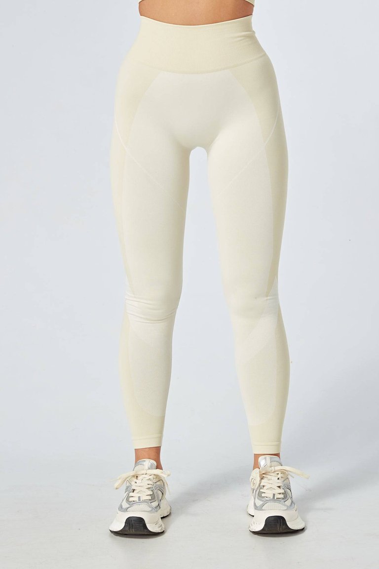 Recycled Colour Block Body Fit Legging - Stone - Stone