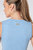 Seamless Marl Laser cut Vest - Blue