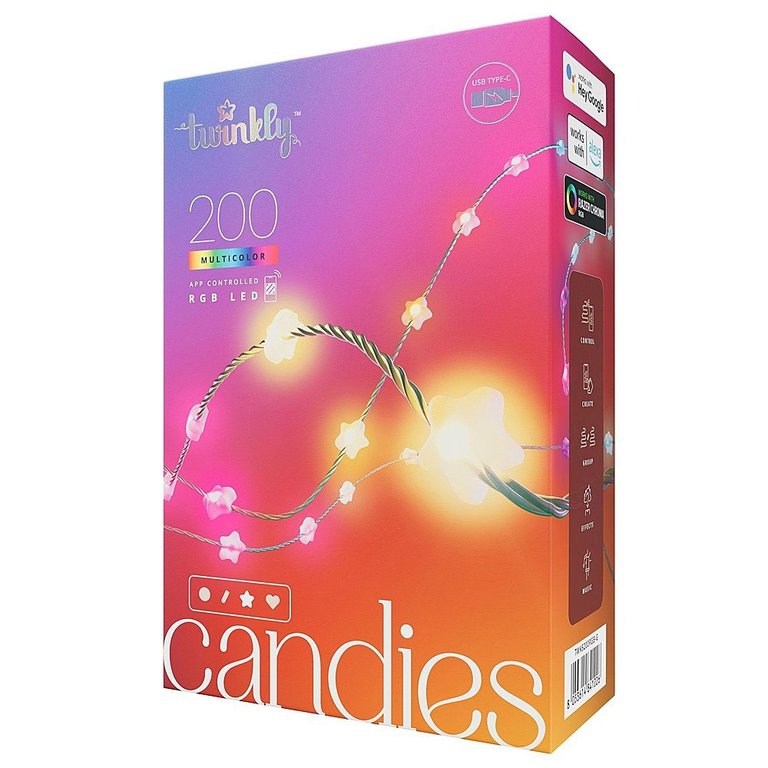 Candies Pearl Shaped 200 RGB LED Smart Light String - Multicolor