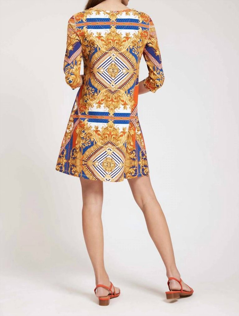 Alexa Scarf Print Dress