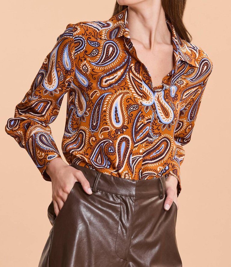 Chloe Silk Paisley Shirt - Multi