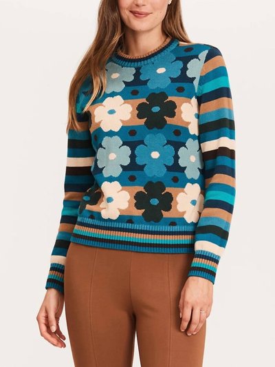 Tyler Boe Floral Stripe Crew Sweater product