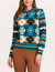 Floral Stripe Crew Sweater - Multi