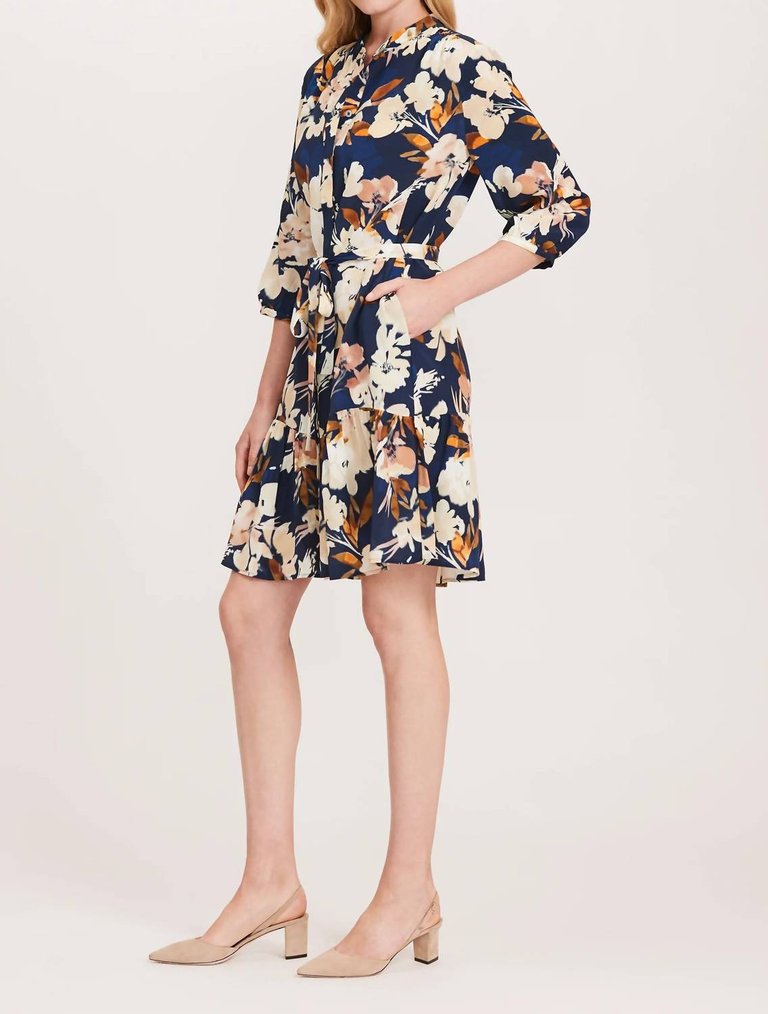 Petra Floral Print Dress In Multi