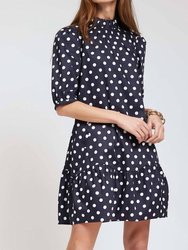 Pippa Poplin Dot Skimmer Dress - Multi