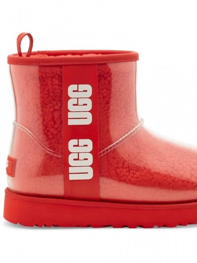 UGG Women's Classic Clear Mini Boots In Samba Red product