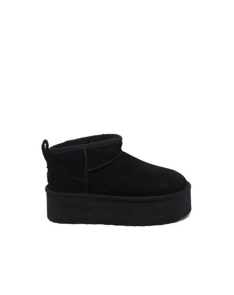 Women's Classic Ultra Mini Platform Shoes - Black