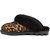 Women's Coquette Panther Print Shearling Slippers In Butterscotch