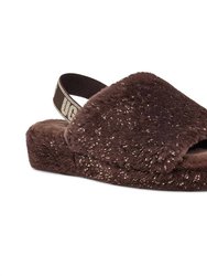 Women'S Fluff Yeah Metallic Sparkle Sandal - Burnt Cedar