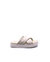 Zayne Crossband Jasmine Platform Sandals - White