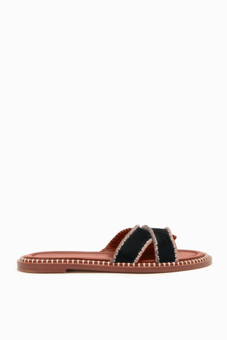 Ameya Elastic Slide Sandal - Sierra