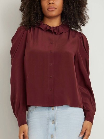 Ulla Johnson Dara Blouse In Mahogany product