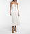 Emmaline Cotton Midi Halter Dress - White