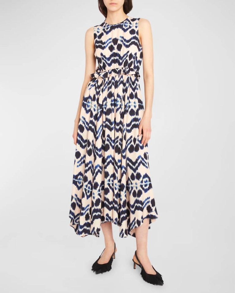 Evita Asymmetric Maxi Dress
