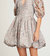 Gwen V-Neck Puff Sleeve Pleated Mini Dress