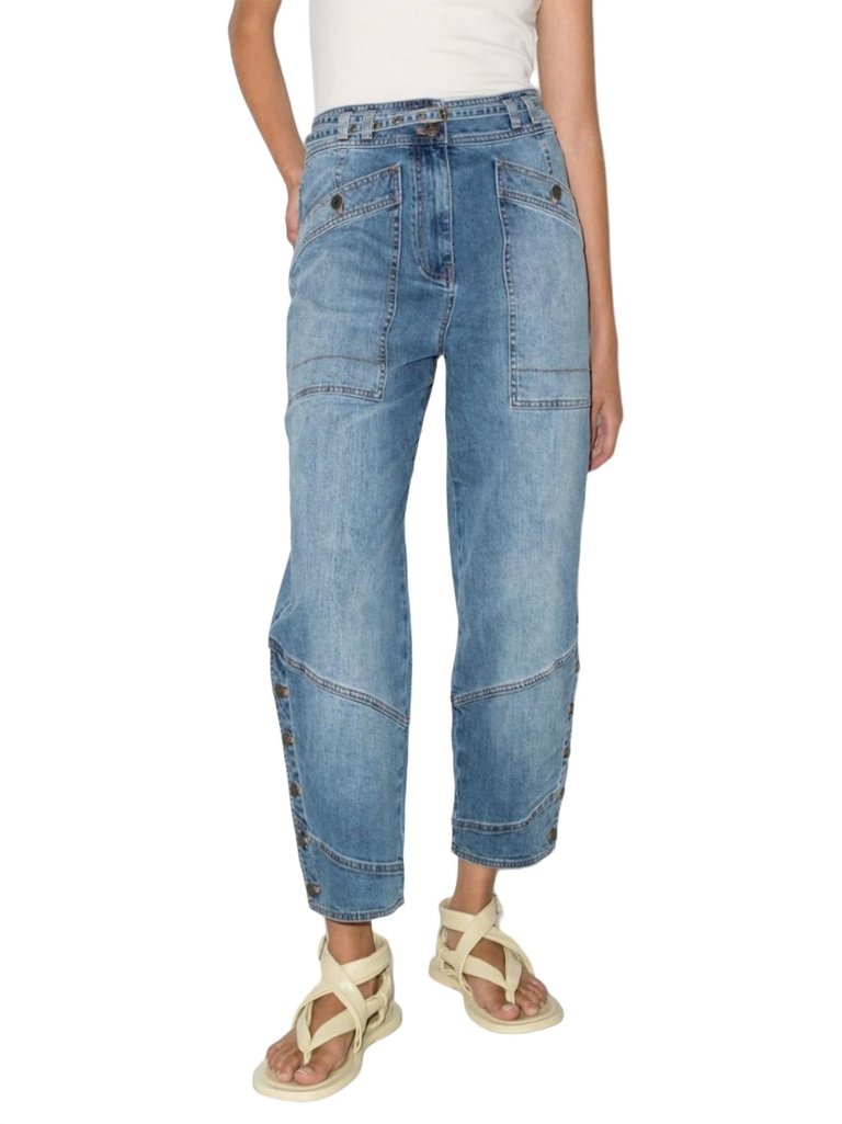 Harris Wide Leg Jean In Medium Wash - Medium Wash