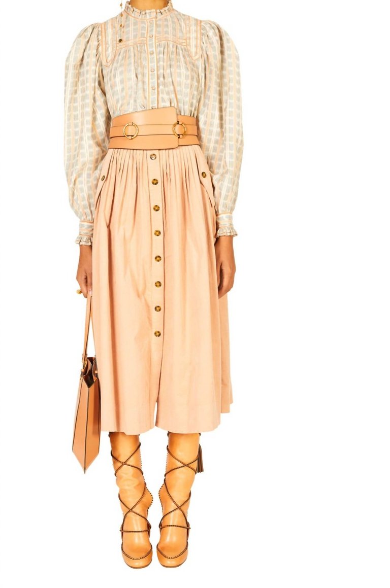 Juliette Skirt In Pale Oak - Pale Oak