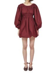 Martine Dress - Bordeaux