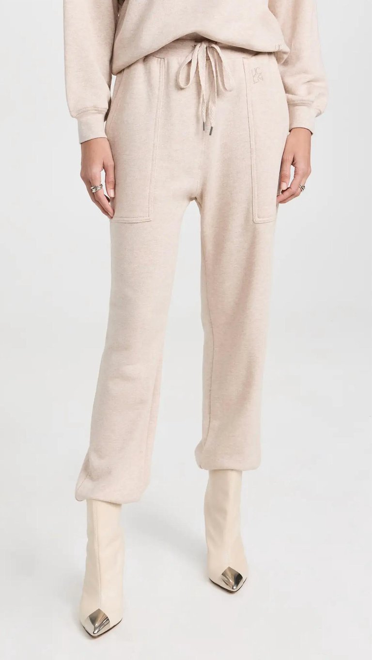 Rory Pants In Oatmeal Melange - Oatmeal Melange