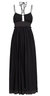 Women Freya Cut Out Cotton Jersey Midi Dress - Black