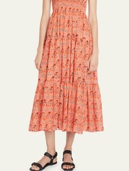 Women Lucca Coverup Slipover Style Maxi Dress Rosa - Orange