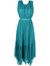 Women Sarai Pleated Sleeveless Montego Dress - Green