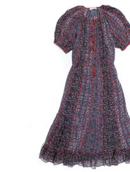Women's Berenice Twilight Floral Print Midi Dress - Multicolor