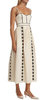 Women's Elin Cotton Pleated Midi Dress Ivory White - Ivory