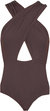Women's Kieran Maillot Espresso Brown Cut Out One Piece Swimsuit - Brown