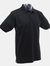 UCC 50/50 Mens Heavweight Plain Pique Short Sleeve Polo Shirt (Black)