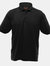 UCC 50/50 Mens Heavweight Plain Pique Short Sleeve Polo Shirt (Black) - Black