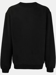 UCC 50/50 Mens Heavyweight Plain Set-In Sweatshirt Top (Black) - Black