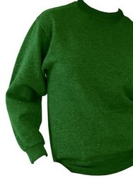 UCC 50/50 Mens Heavyweight Plain Set-In Sweatshirt Top (Bottle Green)