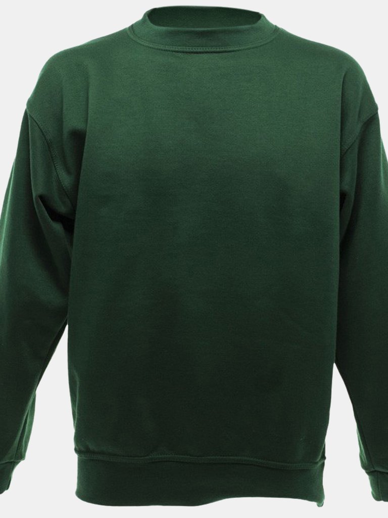 UCC 50/50 Mens Heavyweight Plain Set-In Sweatshirt Top (Bottle Green) - Bottle Green