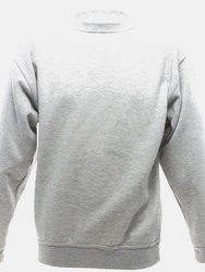 UCC 50/50 Mens Heavyweight Plain Set-In Sweatshirt Top (Heather Grey) - Heather Grey