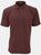 UCC 50/50 Mens Plain Pique Short Sleeve Polo Shirt (Burgundy) - Burgundy