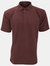 UCC 50/50 Mens Plain Pique Short Sleeve Polo Shirt (Burgundy) - Burgundy