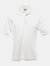UCC 50/50 Mens Plain Pique Short Sleeve Polo Shirt (White) - White