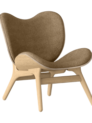 A Conversation Piece, Lounge Chair, Low, Horizons - Wood: Oak/Upholstery: Sugar Brown