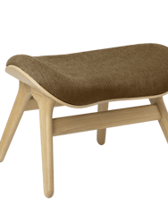 A Conversation Piece, Ottoman, Horizons - Wood: Oak/Upholstery: Sugar Brown