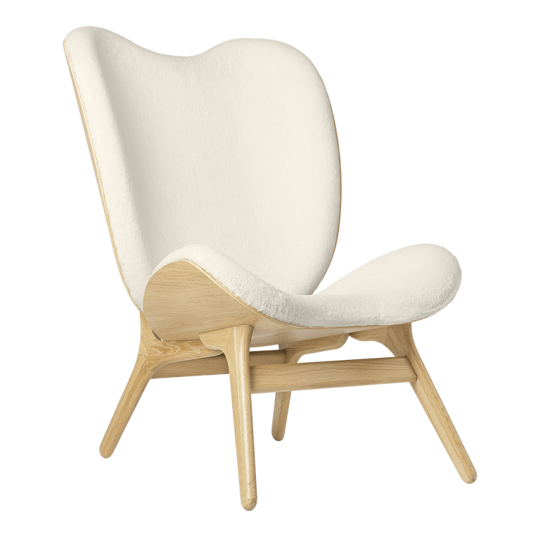 A Conversation Piece Tall Lounge Chair - Teddy Bear Upholstery