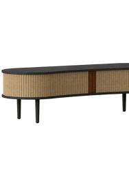 Audacious, TV Bench, Horizons - Black / Sugar Brown