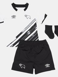 Baby 22/23 Derby County FC Home Kit - White/Black